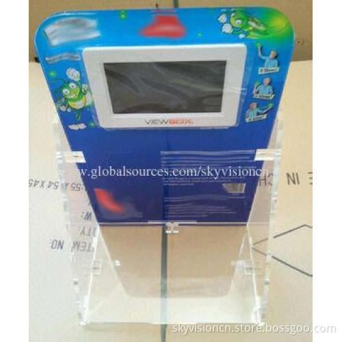 Digital photo frame with video loop play, easy to fixe on all kinds of shelf, encryption is optional